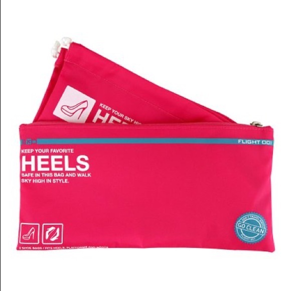 BNWT Flight 001 Hot Pink Heel Bags - Picture 12 of 16